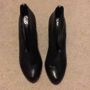 Vince Camuto - Black boots w/silver zipper